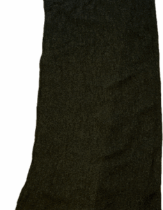 Josiane Jupe longue chemise en coton châle verte en laine