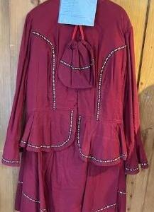 Création Nostalgie 1900 Jupe veste style frack et sac Gr. XL