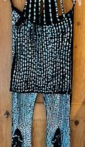 Claudette pantalon top en turqoise Gr. M