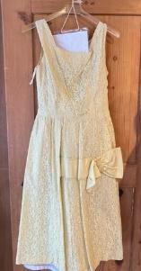 Robe de bal 1950 Gr. 38 jaune clair
