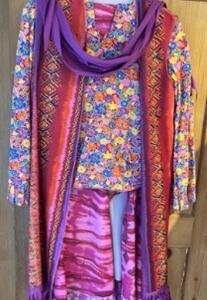 Love and Peace  pantalon chemise en coton gilet bandana Gr. 40 Bandana 1 peut varier la couleur