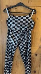 Disco pantalon et bustier Gr. M 1970