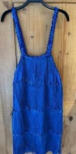 Charleston bleue luxe a bretelle 1920 Gr. L