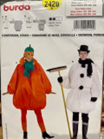 Patron Burda Taille Femme 40-48 taille Homme 46-56 Carotte-Bonhomme de neige
