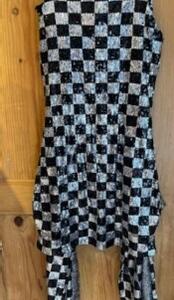 Disco 1970 pantalon long bustier-robe en paillettes Gr. S