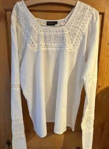 Blouse en coton mercerisée  fin Gr. M