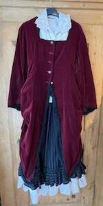 Victorienne jupe blouse Frack Chapeau idem GR. 36-38