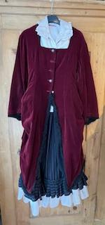 Victorienne jupe blouse Frack Chapeau idem GR. 36-38