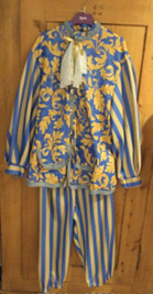 Marquis veste et pantalon 3/4 bleu et or Gr. XL