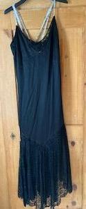 Robe longue 1920 a bretelles Gr. 40