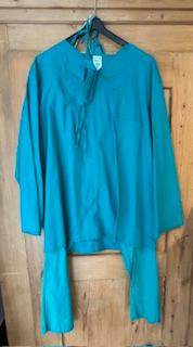 Médecin habit pantalon blouse PROTECTION BOUCHE BONNET GR. L