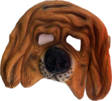 Masque chien demi masque