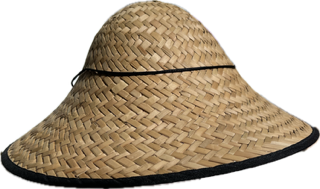 Chapeau chinois paille