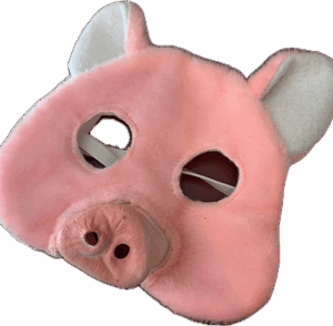 demi masque de cochon