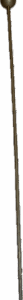 Bâton avec pompom or bois
