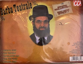 Barbe théâtrale brune