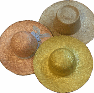 chapeaux de paille 3 pieces