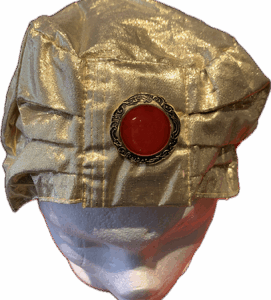 Toque en or lamé