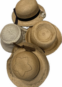 4 Chapeaux de paille 1920 -1950