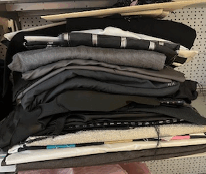 10  Lot de tissu et accessoires de couture rubans fils bordures bouton élastique