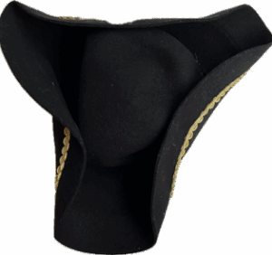 Tricorne en laine noir