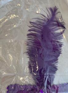 Bandeau cheveux violet