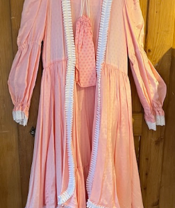 Rococo Gr 44 Robe longue rose sac 2 pces