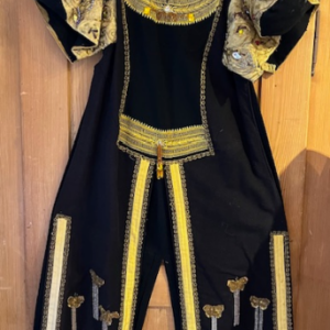 Robe a pants noirs et or Gr. M