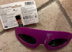 Lunettes Lady Gaga violette