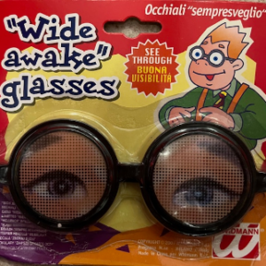 Lunettes l’œil toujours éveillé