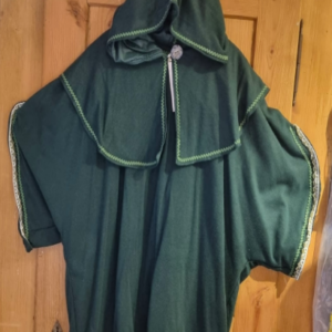 Création Peter Pan Veste cape capuchon mi long
