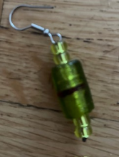Boucle d’oreille verte