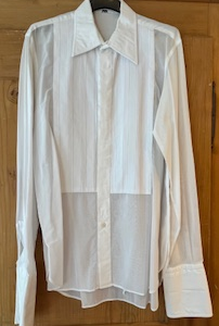 Chemise homme en coton fin et nervurés devant
