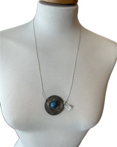 Collier Chrysocolle dans de l’argent