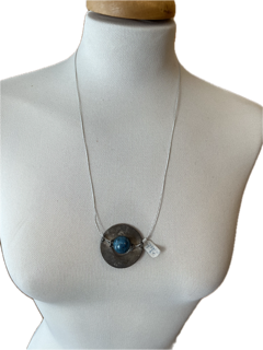 Collier Chrysocolle dans de l’argent