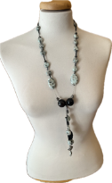 Collier Kiwi sardonyx