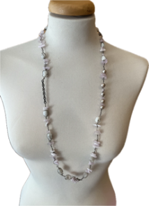 Collier Kunzite labradorite