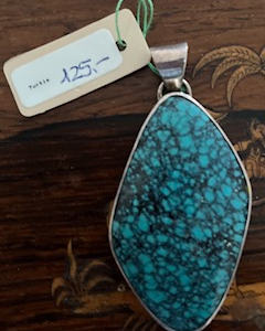 Pendentif turkis argent