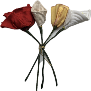 Petit bouquet de fleurs 4 pces